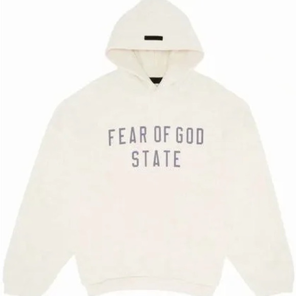 Essentials Fear of God State 2024 Eggshell Off While Hoodie Size Small Brand New